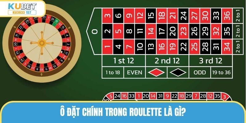 Ô đặt chính trong roulette là gì?